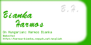 bianka harmos business card
